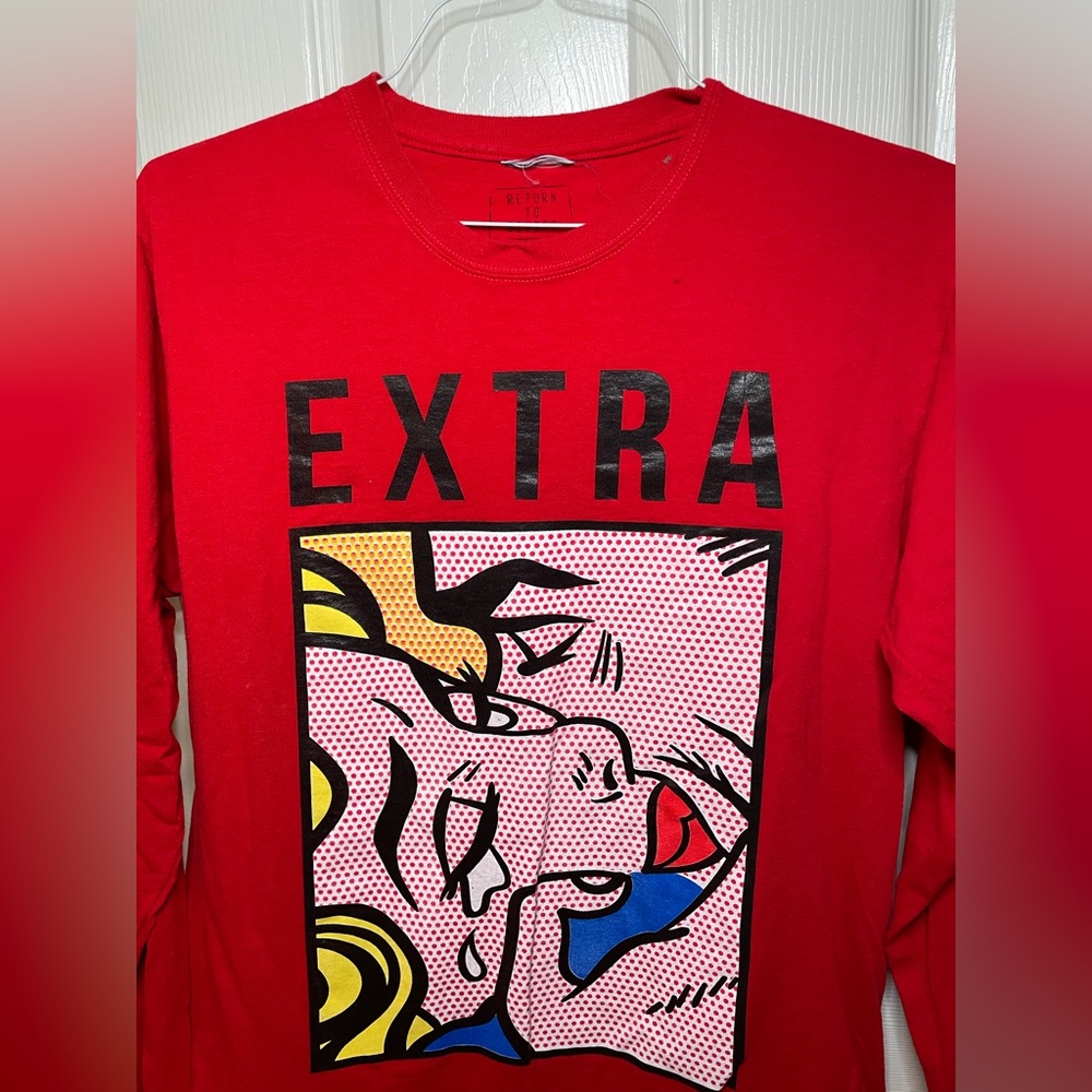 Red long sleeve shirt